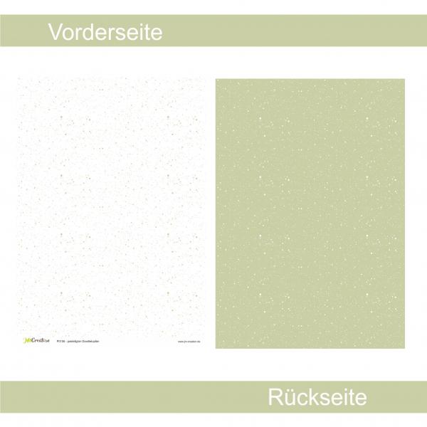 Pastellgrün Doodletupfen - Designpapier